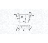 MAGNETI MARELLI Intercooler VW SKODA AUDI 1,9 1,8 1J0145803A 1J0145803F
