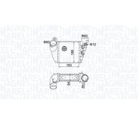 MAGNETI MARELLI Intercooler VW SKODA SEAT 1,9 1,8 1J0145803A 1J0145803F
