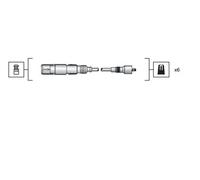 MAGNETI MARELLI Kit cavi accensione AUDI VW 2,8 2,6