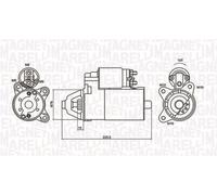 MAGNETI MARELLI Motorino d'avviamento FORD 1,8 1345314 1477973 1477974 1904988