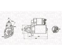 MAGNETI MARELLI Motorino d'avviamento MERCEDES-BENZ 1,8 1,6 51513901 51514001