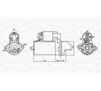 MAGNETI MARELLI Motorino d'avviamento OPEL SUZUKI 1,2 1202224 31100-84EC0