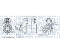 MAGNETI MARELLI Motorino d'avviamento per NISSAN 1,2 1,4 23300-1F710 23300-1F770