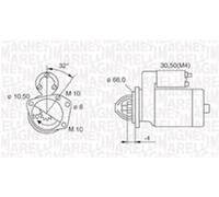 MAGNETI MARELLI Motorino d'avviamento RENAULT OPEL VAUXHALL 2,5 2,2 2330000Q0B