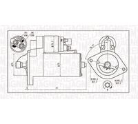 MAGNETI MARELLI Motorino d'avviamento TOYOTA 2,0 281000B010 28100-0B010