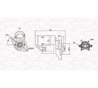 MAGNETI MARELLI Motorino d'avviamento TOYOTA 2,4 28100-05030 28100-54270