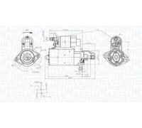 MAGNETI MARELLI MQS1535 Motorino d'avviamento per FIAT 500 (312_), 500 C (312_),