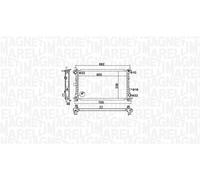 MAGNETI MARELLI Radiatore Acqua Per Ford Focus Turnier DNW DAW DBW DFW