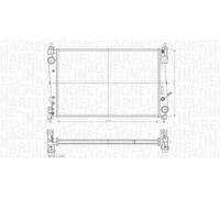 MAGNETI MARELLI Radiatore Acqua Per Opel Corsa D Fiat Grande Punto Bravo II