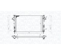 MAGNETI MARELLI Radiatore Acqua Per Renault Espace IV Laguna II Grandtour