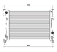 MAGNETI MARELLI Radiatore Meccanico Per Fiat Grande Punto 199_