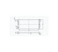 MAGNETI MARELLI Radiatore motore per FIAT Panda Schrägheck (141) Seicento / 600 Schrägheck (187) CINQUECENTO (170) Grupo Rafredamento Radiatore Rafredamento Motore 350213185200