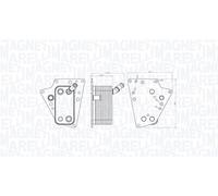 MAGNETI MARELLI Radiatore Olio Adatto A per Opel Astra H Twintop L67 1.9 CDTI