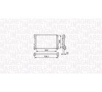 MAGNETI MARELLI Radiatore Raffreddamento motore ABARTH 1,4 51819061 51835027