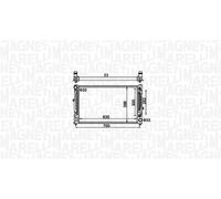 MAGNETI MARELLI Radiatore Raffreddamento motore AUDI VW SKODA 2,8 2,4 4B0121251R