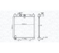 MAGNETI MARELLI Radiatore Raffreddamento motore for NISSAN 1,0 1,3 21410-1F515