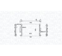 MAGNETI MARELLI Radiatore Raffreddamento motore FORD 2,0 1,5 1857556 1920192