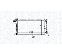MAGNETI MARELLI Radiatore Raffreddamento motore FORD 2,5 1671828 7045715 7242486