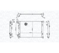 MAGNETI MARELLI Radiatore Raffreddamento motore HYUNDAI 1,6 2,0 253101H050