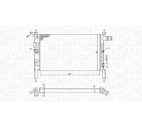 MAGNETI MARELLI Radiatore Raffreddamento motore OPEL VAUXHALL 1,6 1,4 1300112