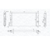 MAGNETI MARELLI Radiatore Raffreddamento motore VAUXHALL OPEL 1,4 1,6 1300149