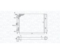 MAGNETI MARELLI Radiatore Raffreddamento motore VW 1,3 1,6 171121253CF