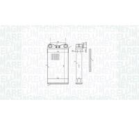 MAGNETI MARELLI 350218472000 Scambiatore calore per riscaldamento abitacolo