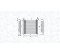 MAGNETI MARELLI Scambiatore calore Riscaldamento abitacolo AUDI VW SEAT 2,0 1,5