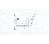 MAGNETI MARELLI Scambiatore calore Riscaldamento abitacolo FORD 2,2 2,4 1406321