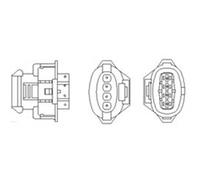 MAGNETI MARELLI Sonda Controllo Lambda Adatto A per Fiat Croma 2.2 16V
