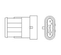MAGNETI MARELLI Sonda Controllo Lambda per Fiat Doblo Cargo 1.6 Naturale Power