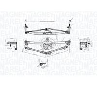 MAGNETI MARELLI Tiranteria tergicristallo VW SKODA SEAT 1,9 1,8 1J1955603B