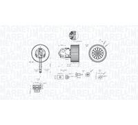 MAGNETI MARELLI Ventilatore abitacolo BMW ROLLS-ROYCE 3,0 2,0 64119194589
