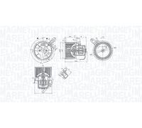 MAGNETI MARELLI Ventilatore abitacolo DACIA RENAULT 1,5 1,1 272101170R