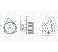 MAGNETI MARELLI Ventilatore abitacolo FIAT 2,8 2,0 46722759 46722992