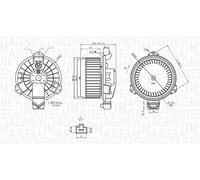 MAGNETI MARELLI Ventilatore abitacolo per TOYOTA SUBARU 1,0 1,3 71743151
