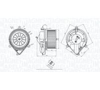 MAGNETI MARELLI Ventilatore abitacolo PEUGEOT 1,9 2,0 6441A0