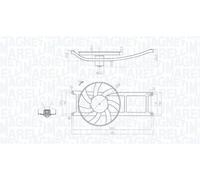 MAGNETI MARELLI Ventola, Raffreddamento motore diametro 300 mm 069422715010
