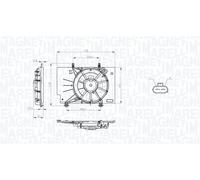 MAGNETI MARELLI Ventola Raffreddamento motore FORD 1,6 1,5 1525897 1541278