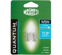 Magneti Marelli W5W coppia lampadine auto vetro 12V 5W attacco W2,1X9,5d