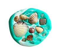 Magneti marini per frigorifero - Magneti marini, forti magneti rotondi decorativi per frigorifero a tema marino | Piccoli magneti in ardesia per la classe