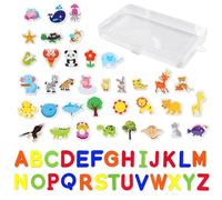 Magneti Per Animali Da 36 Pezzi, Magneti Per Alfabeto Da 26 Pezzi, Magneti Creativi Per Bambini, Magneti Per Frigorifero Con Cartoni Animati Carini, Magneti Educativi Per La Prima Educazione