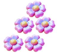 Magneti per fiori per frigorifero - per frigorifero magnetici tascabili | Magneti decorativi colorati creativi | 5 pezzi magnete per fiori 3D per armadietto a pannelli rifr