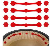 Magneti per friggitrice ad aria calda per carta da forno | 12 pezzi pellicola magnetica in silicone resistente al calore - chiusura di fissaggio per friggitrice ad aria calda protezione da scottature