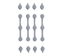 Magneti per friggitrice ad aria, clip per pergamena in silicone, design magnetico resistente al calore, fissaggio sicuro della carta, ideali per uso in cucina in appartamento, 10 x 1,5 cm, nero, rosso