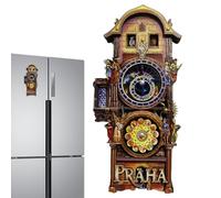 Magneti per Frigo Orologio Astronomico | Adesivi Magnetici Per Auto - Souvenir Magnetico per Turismo Appassionati di Fotografia Collezionisti,Decoratori Casa Appartamento Turisti