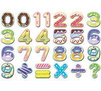 Magneti per frigorifero, 78 pezzi, carini cartoni animati, matematica, lavagna aritmetica, magnetica, per frigorifero, aula, foto, artigianato, cucina, lezioni prescolari, casa, ufficio, decorazione