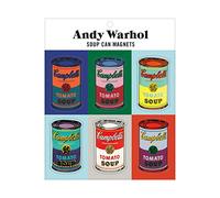 Magneti per Frigorifero Andy Warhol Soup Can di Galison - Pop Art - 6 Pezzi - Plastica