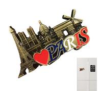 Magneti Per Frigorifero,Francia Parigi 3D Decorazione Adesivo Souvenir per Frigorifero - Decorazione Casa Ricordo per Amanti di Lavagne Foto Arte Murale Insegnanti Viaggi Vacanze Compleanno