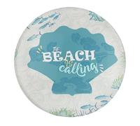 Magneti per frigorifero in vetro con conchiglie subacquee a tema spiaggia nautica 4 pz acquerello vita marina magnete per frigorifero adesivo personalizzato per armadietti magneti per frigorifero